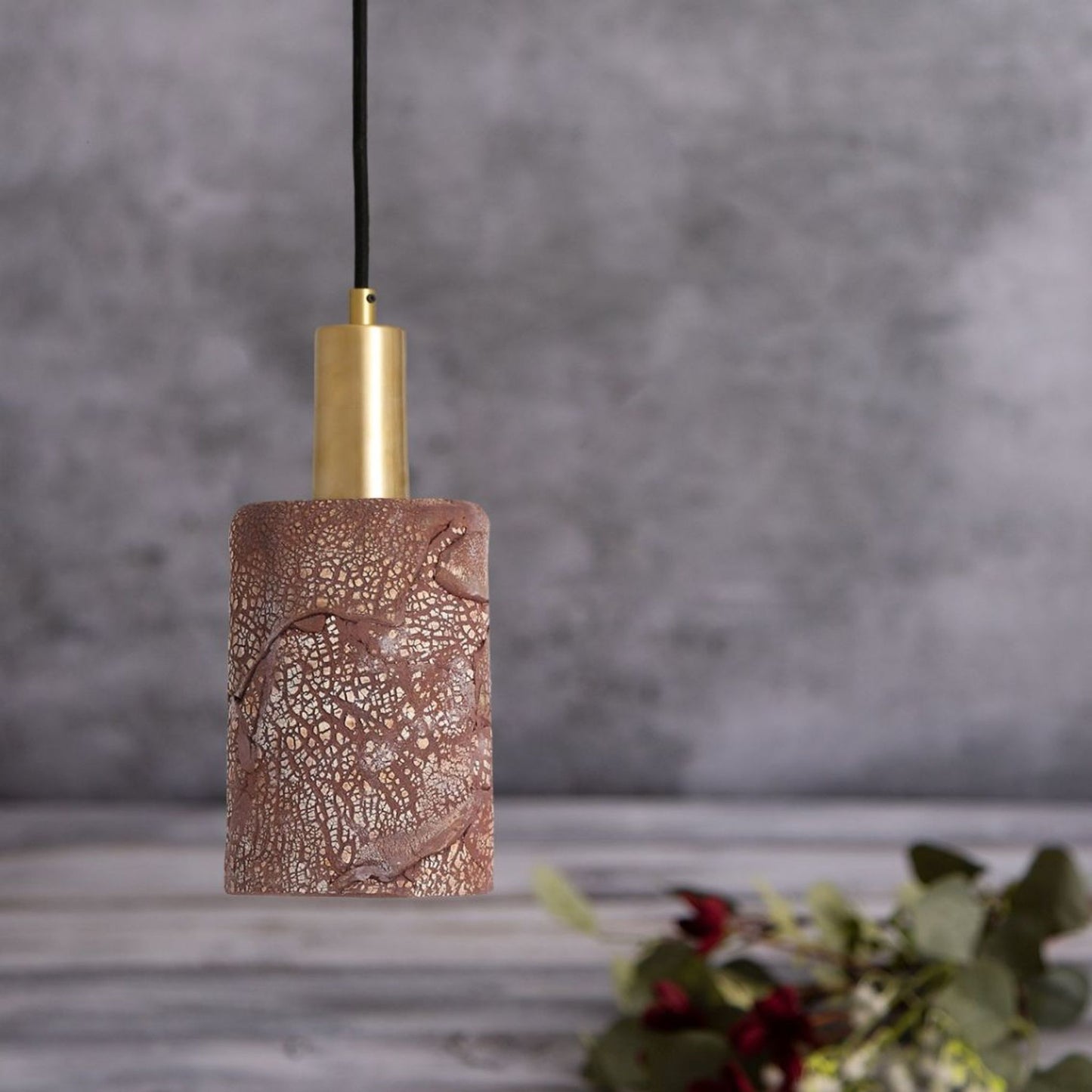 Senna 12cm Ceramic Cylinder Pendant