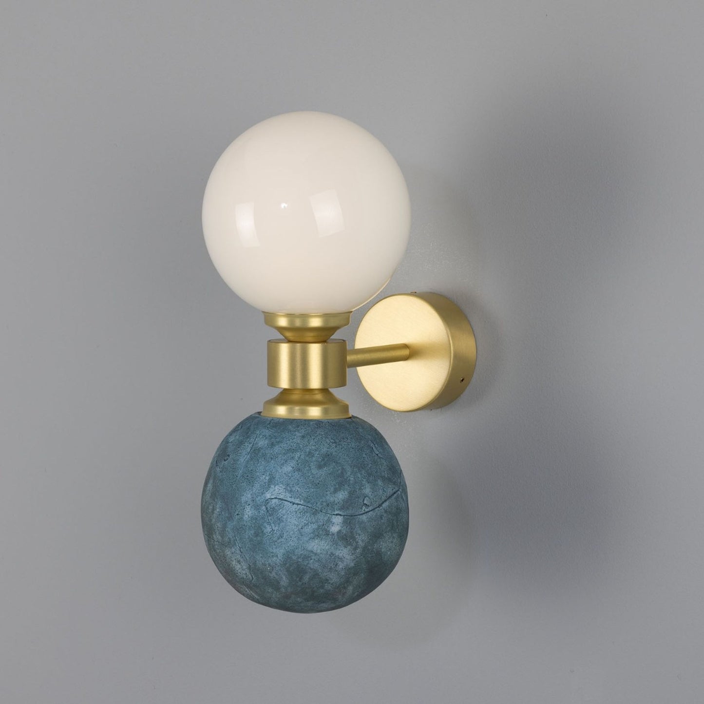 Kobe Ceramic and Glass Globe Wall Light