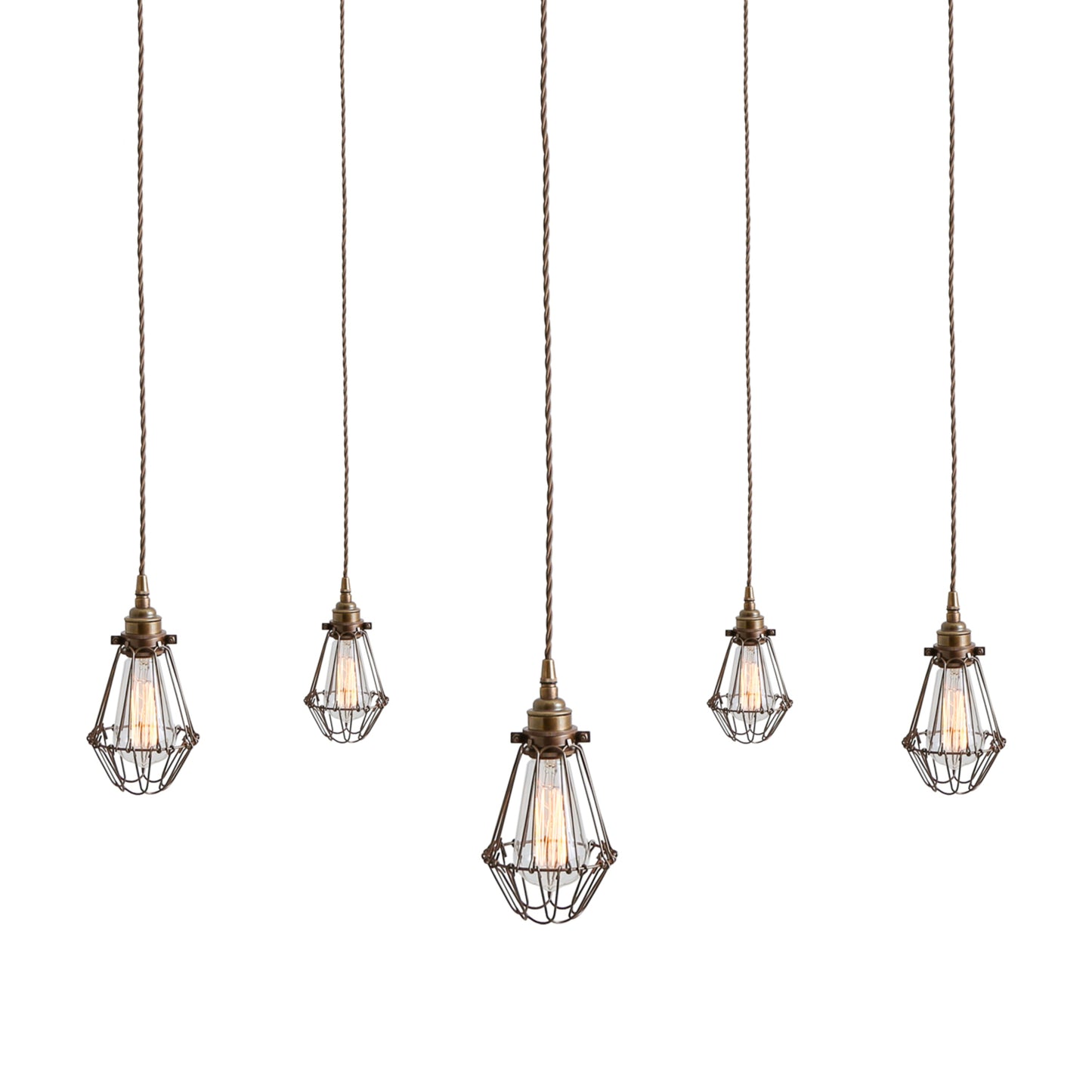 Praia 5-Light Cage Pendant Cluster