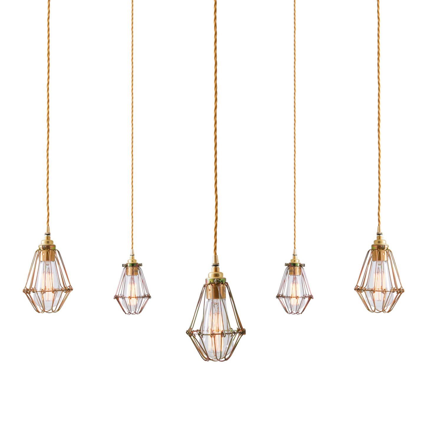 Praia 5-Light Cage Pendant Cluster