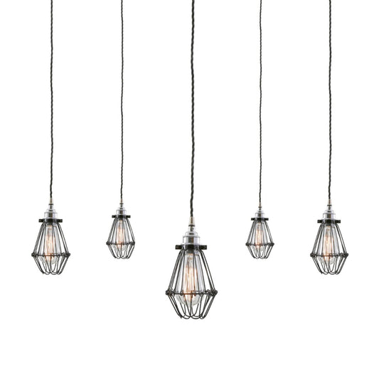 Praia 5-Light Cage Pendant Cluster