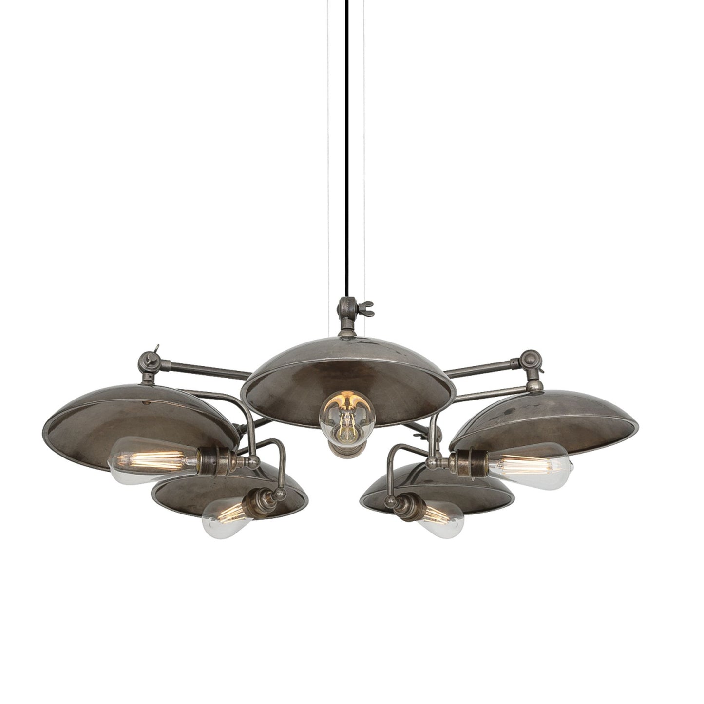 Chulainn B 5-Arm Chandelier with Industrial Dish