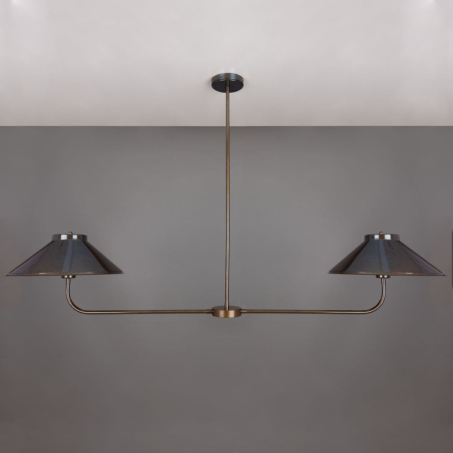 Princeton Modern Brass Island Chandelier