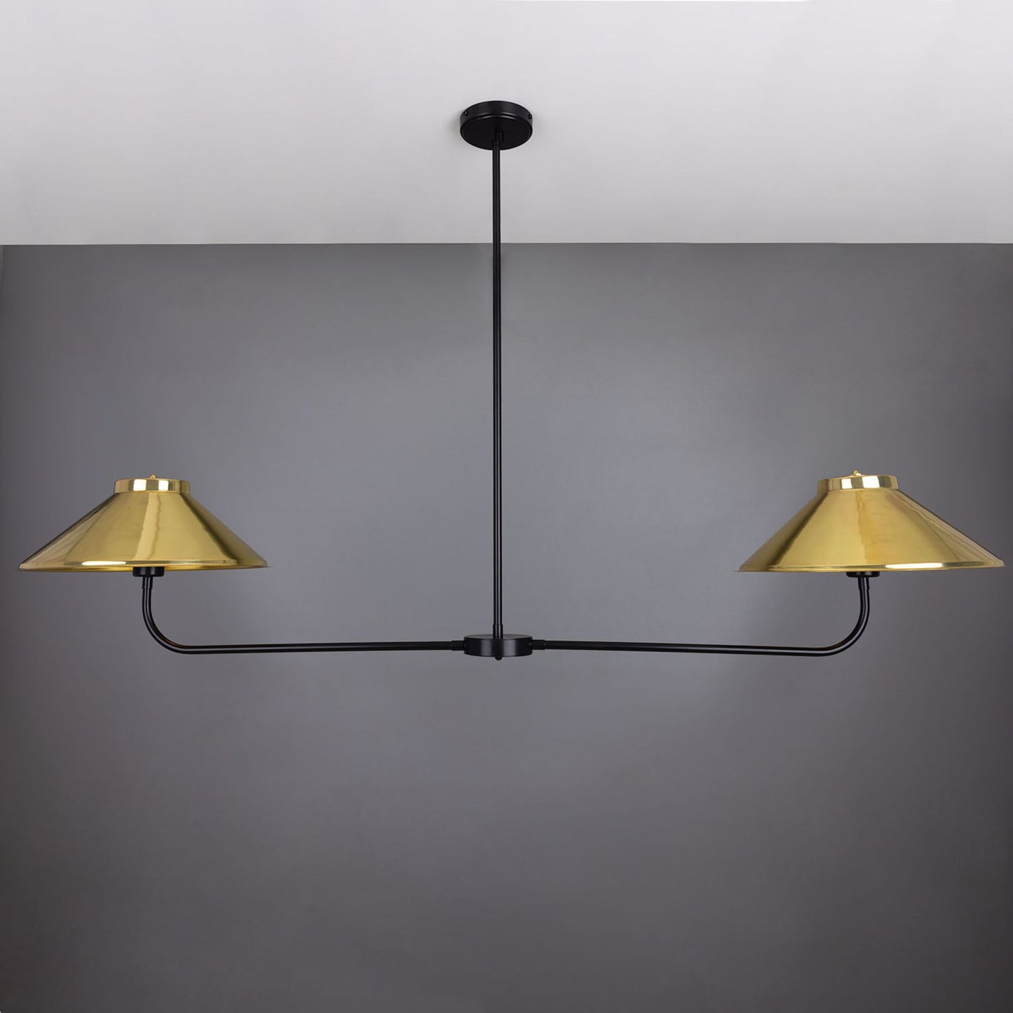 Princeton Modern Brass Island Chandelier