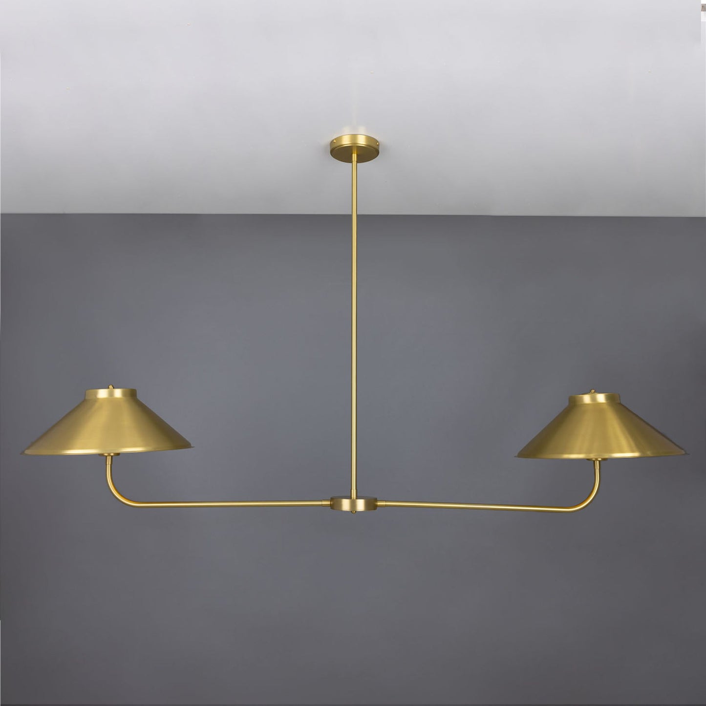 Princeton Modern Brass Island Chandelier