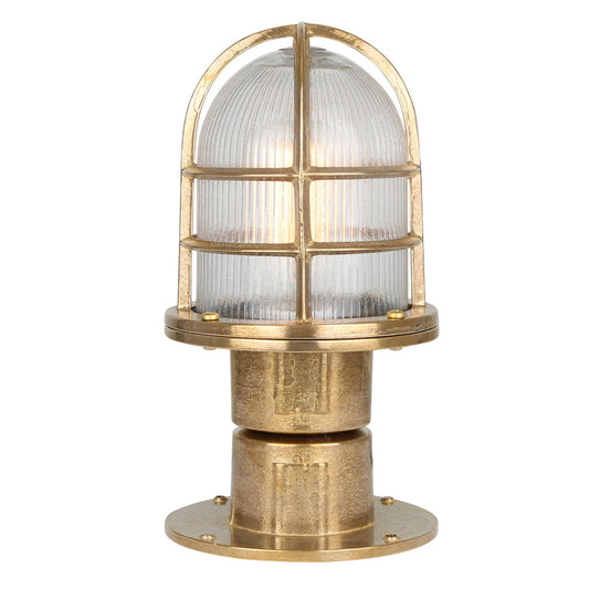 Tulia Brass Outdoor Column Pathway Light