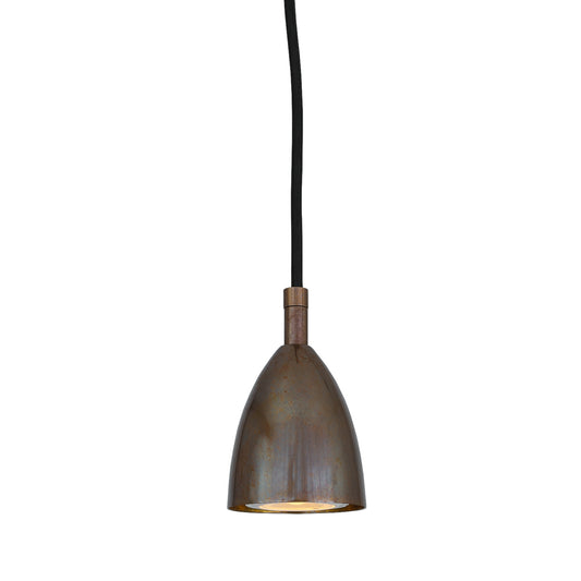 Lainio Small Modern Brass Cone Pendant