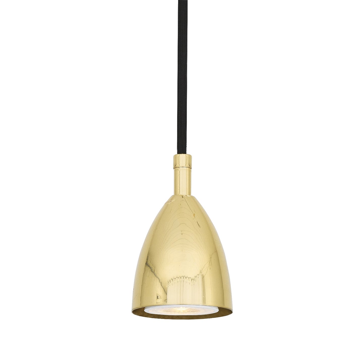 Lainio Small Modern Brass Cone Pendant