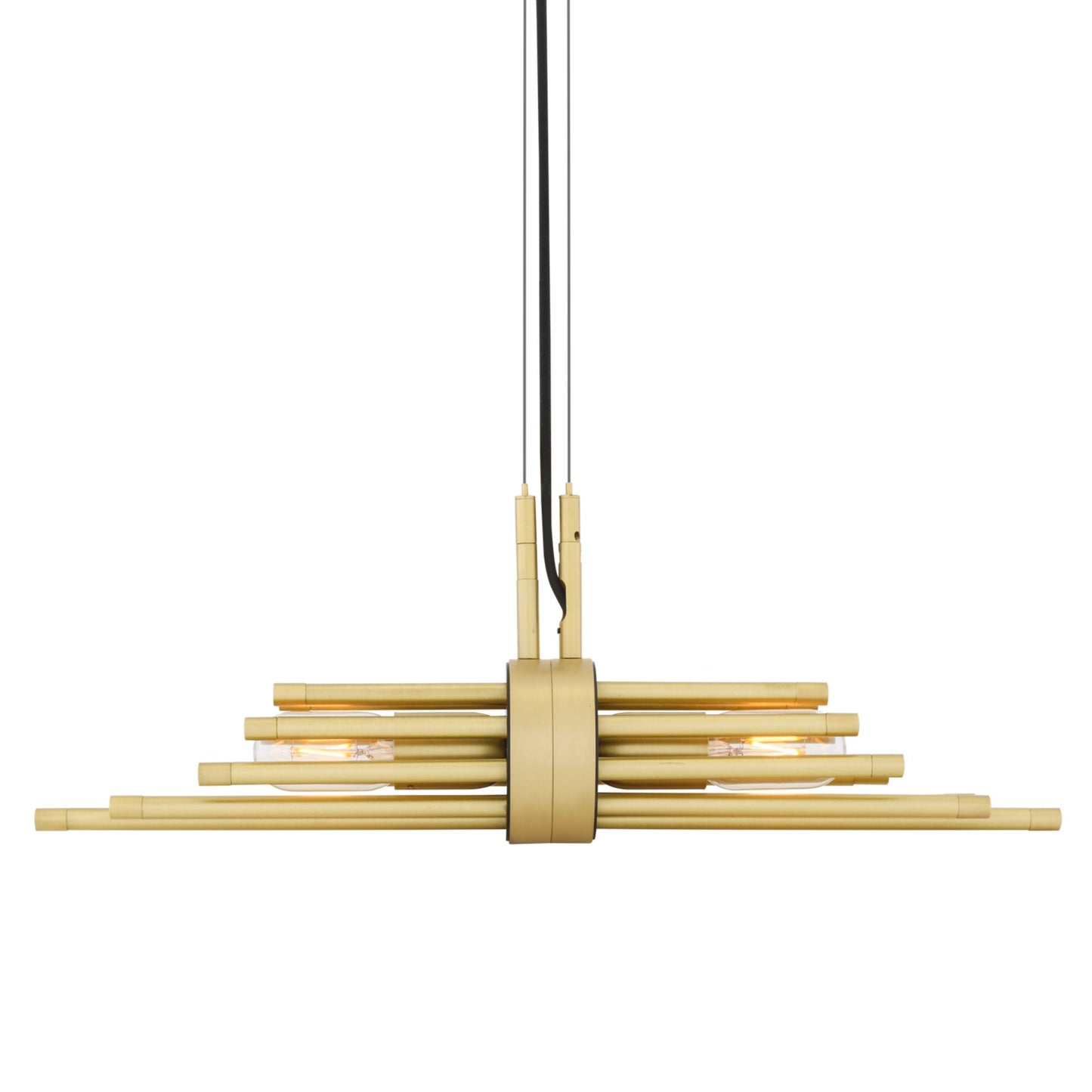 Victoria Modern Brass Sleeve Pendant