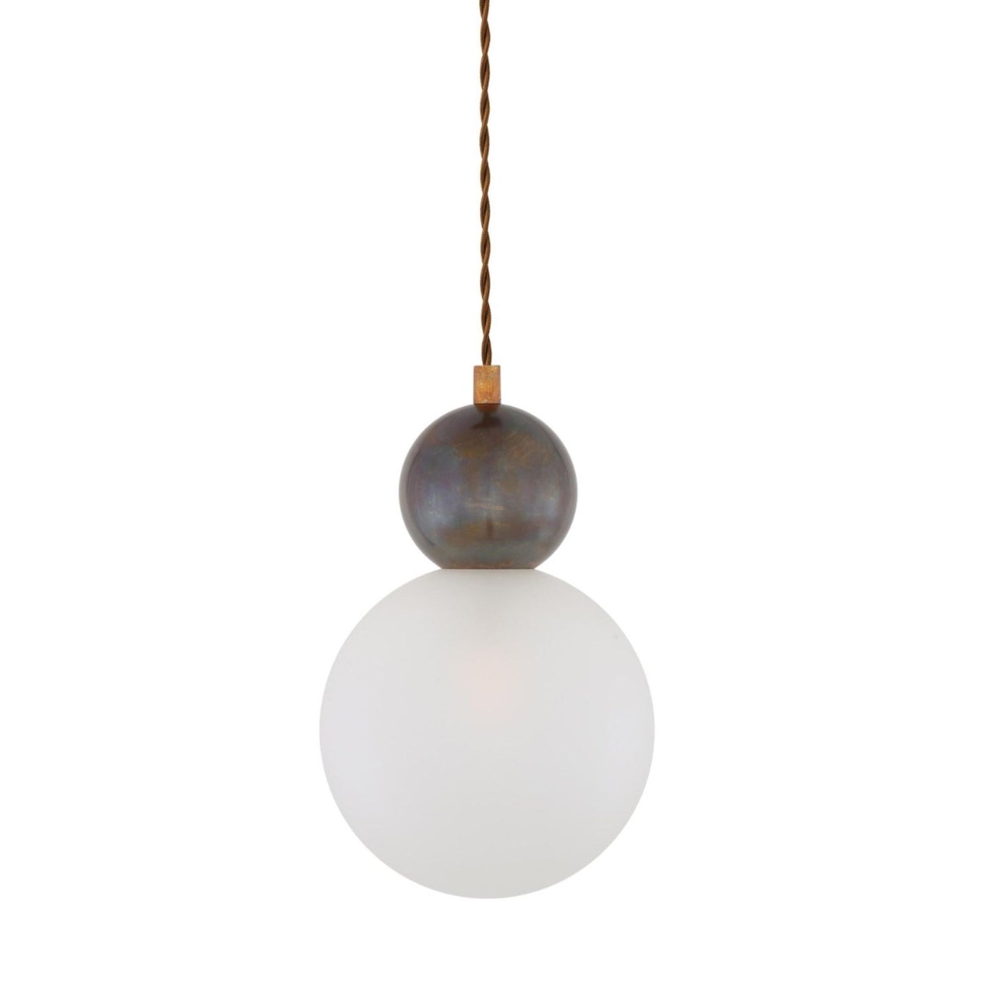 Helena Brass and Glass Ball Pendant