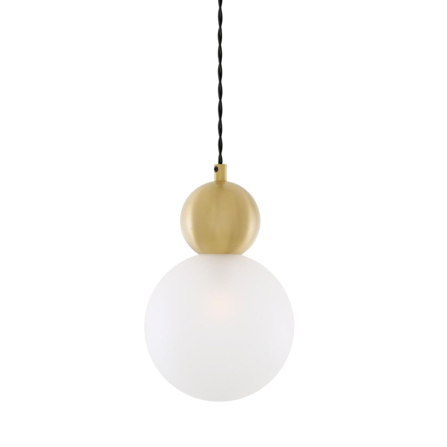 Helena Brass and Glass Ball Pendant