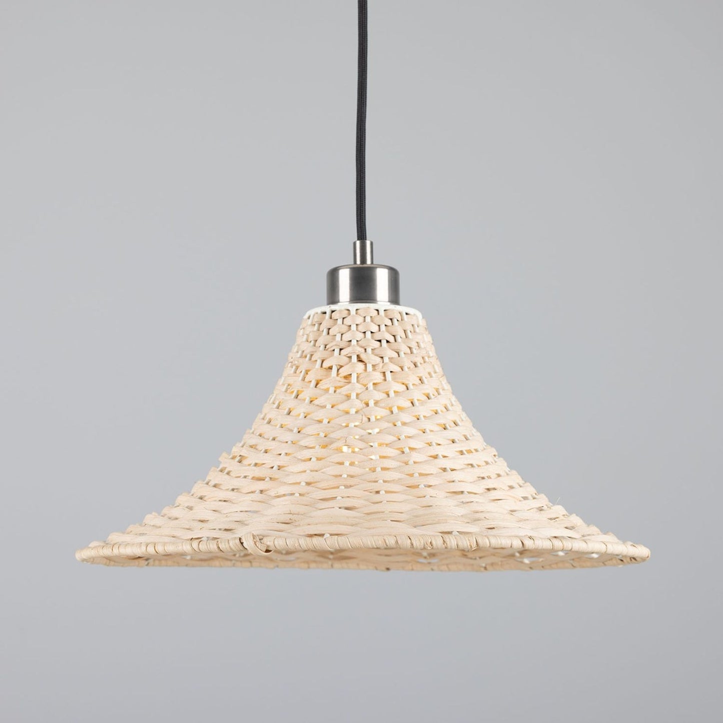 Savannah Bell-Shaped Rattan Pendant