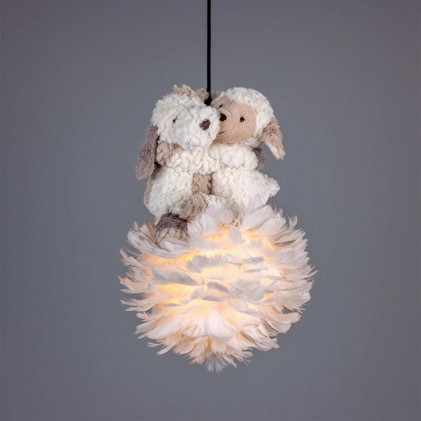 Foz Teddy Cloud Pendant in White