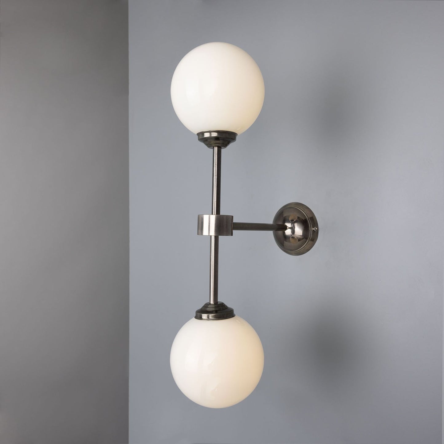 Yaounde Double Opal Glass Globe Wall Light