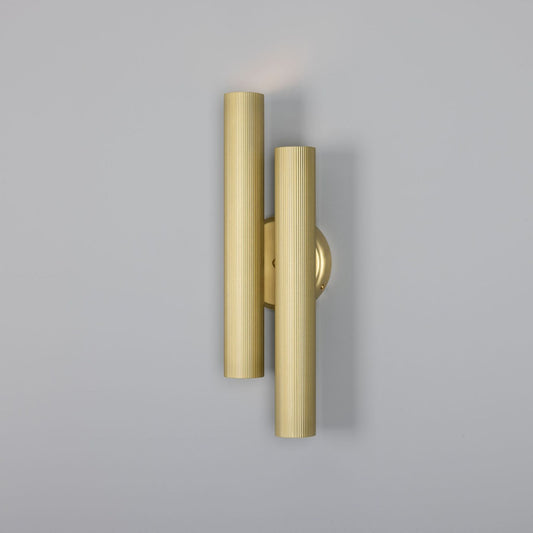 Royce Modern Reeded Double Wall Light