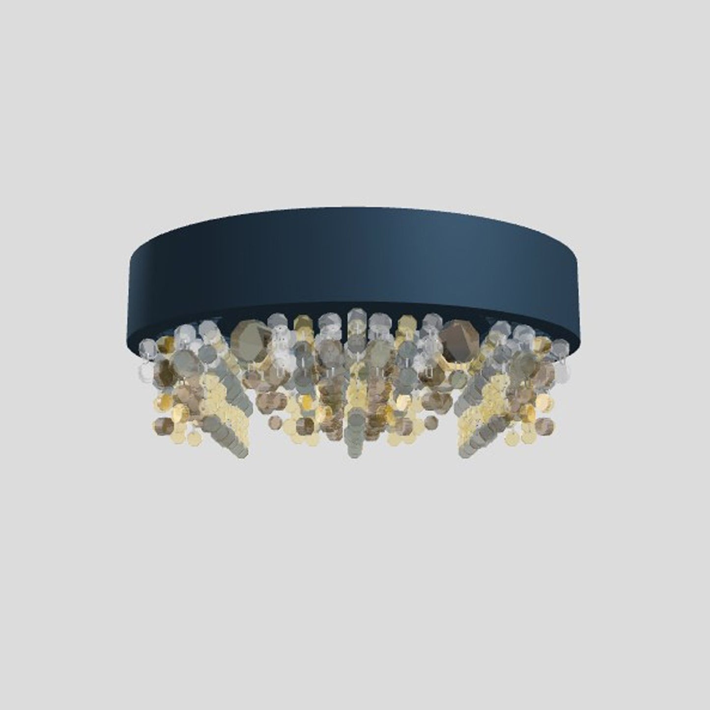 Ola PL6 40 E14 Small Round Ceiling Light with Colored Glass