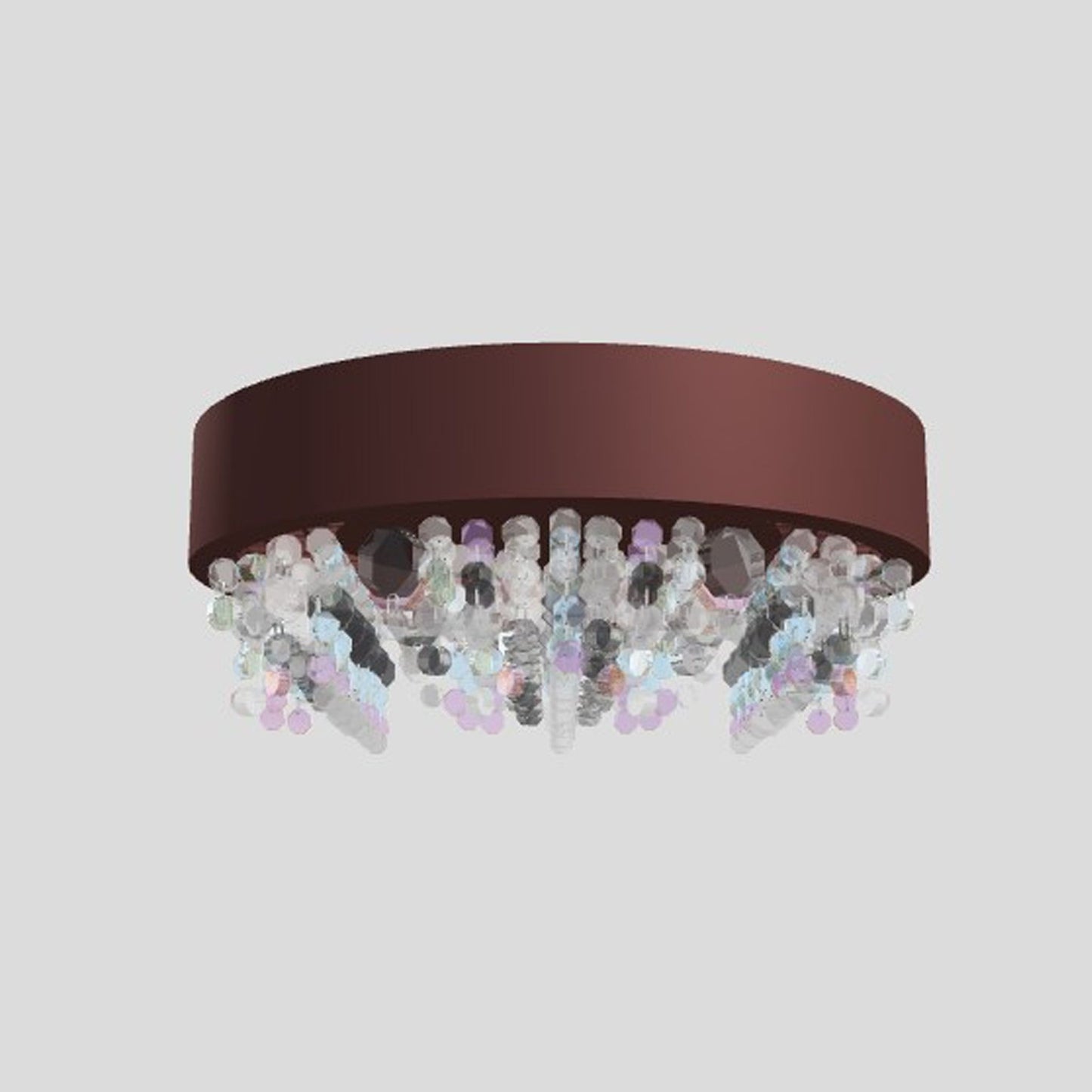 Ola PL6 40 E14 Small Round Ceiling Light with Colored Glass