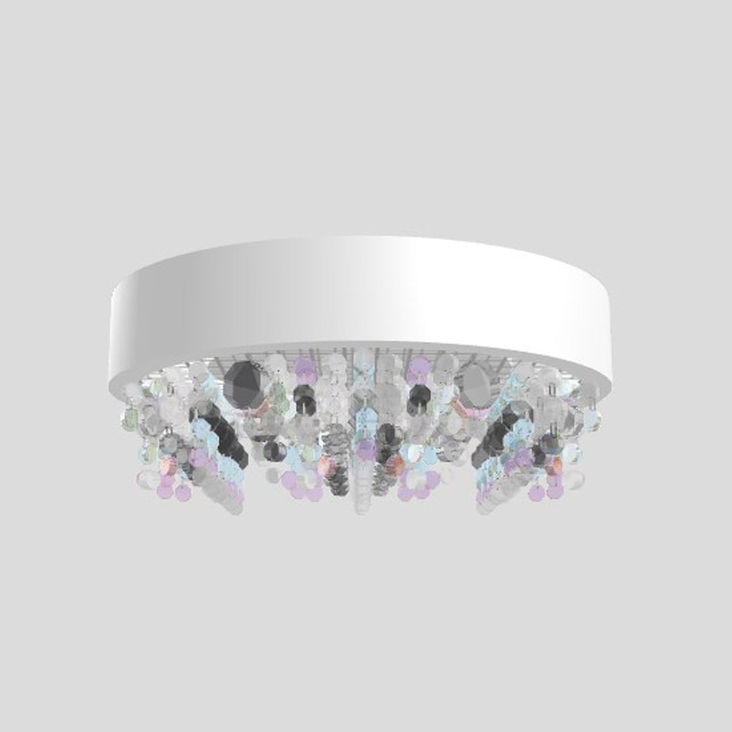 Ola PL6 40 E14 Small Round Ceiling Light with Colored Glass