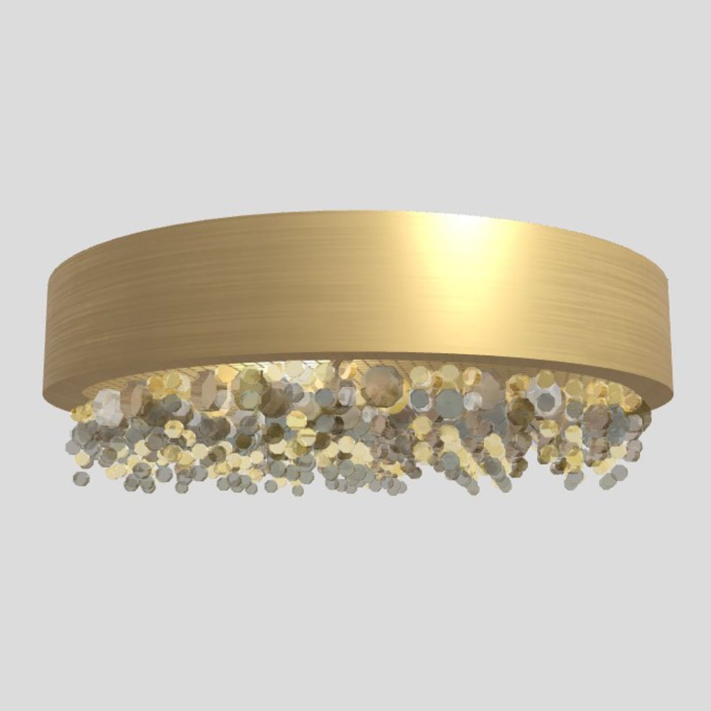 Ola PL6 40 E14 Small Round Ceiling Light with Colored Glass