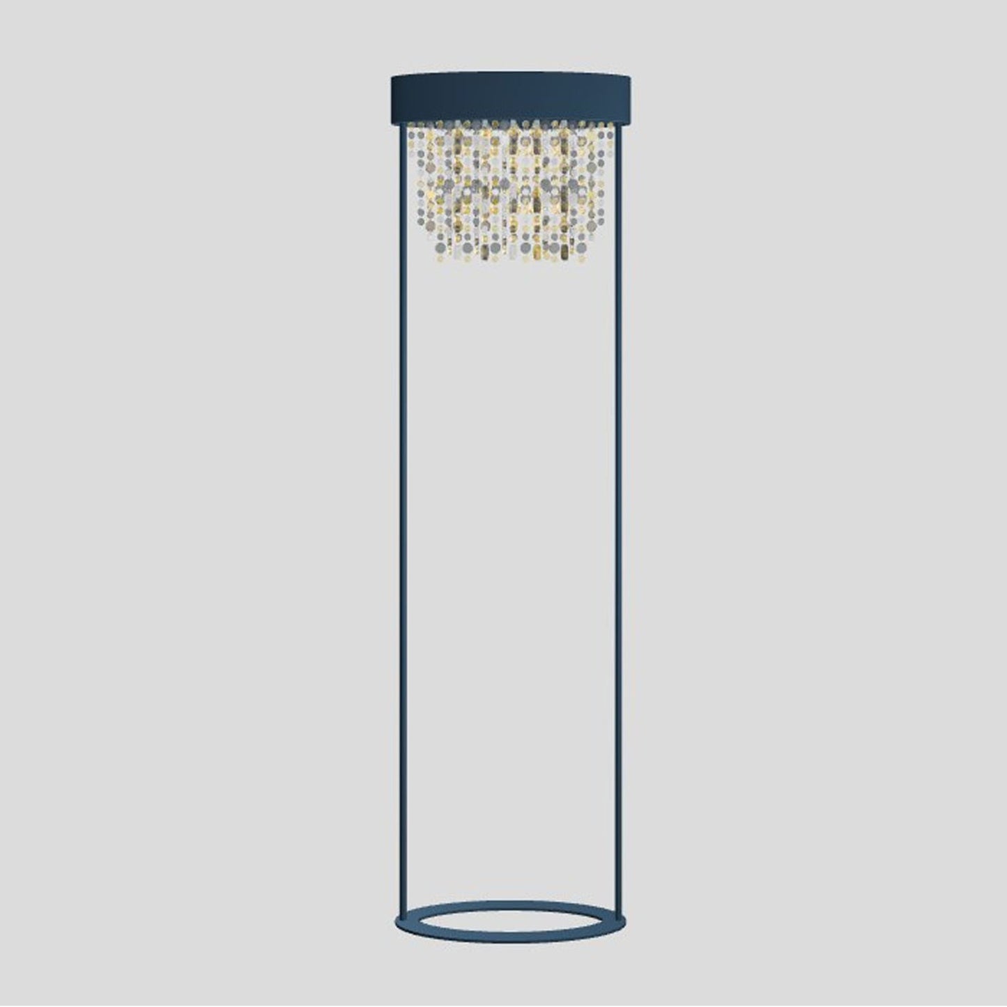 Ola STL2 E27 Floor Lamp with Colored Glass