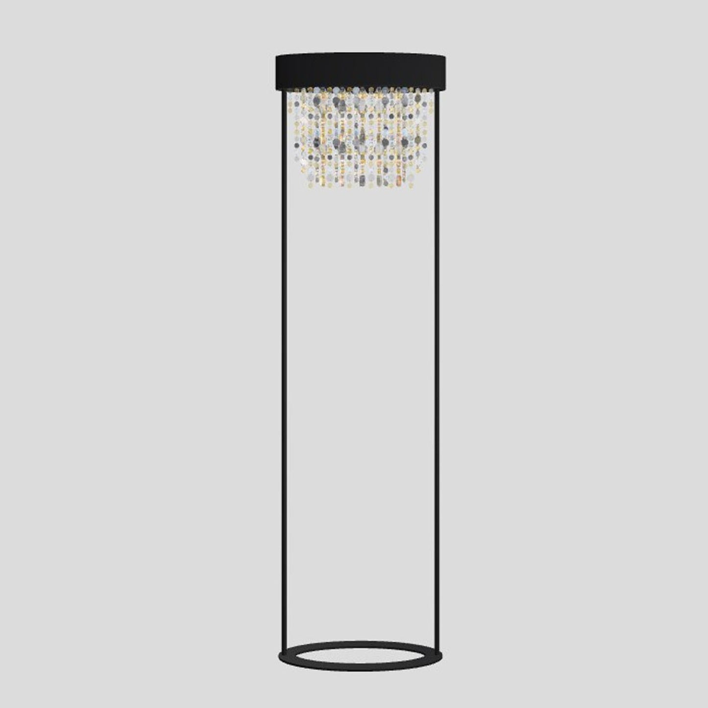 Ola STL2 E27 Floor Lamp with Colored Glass