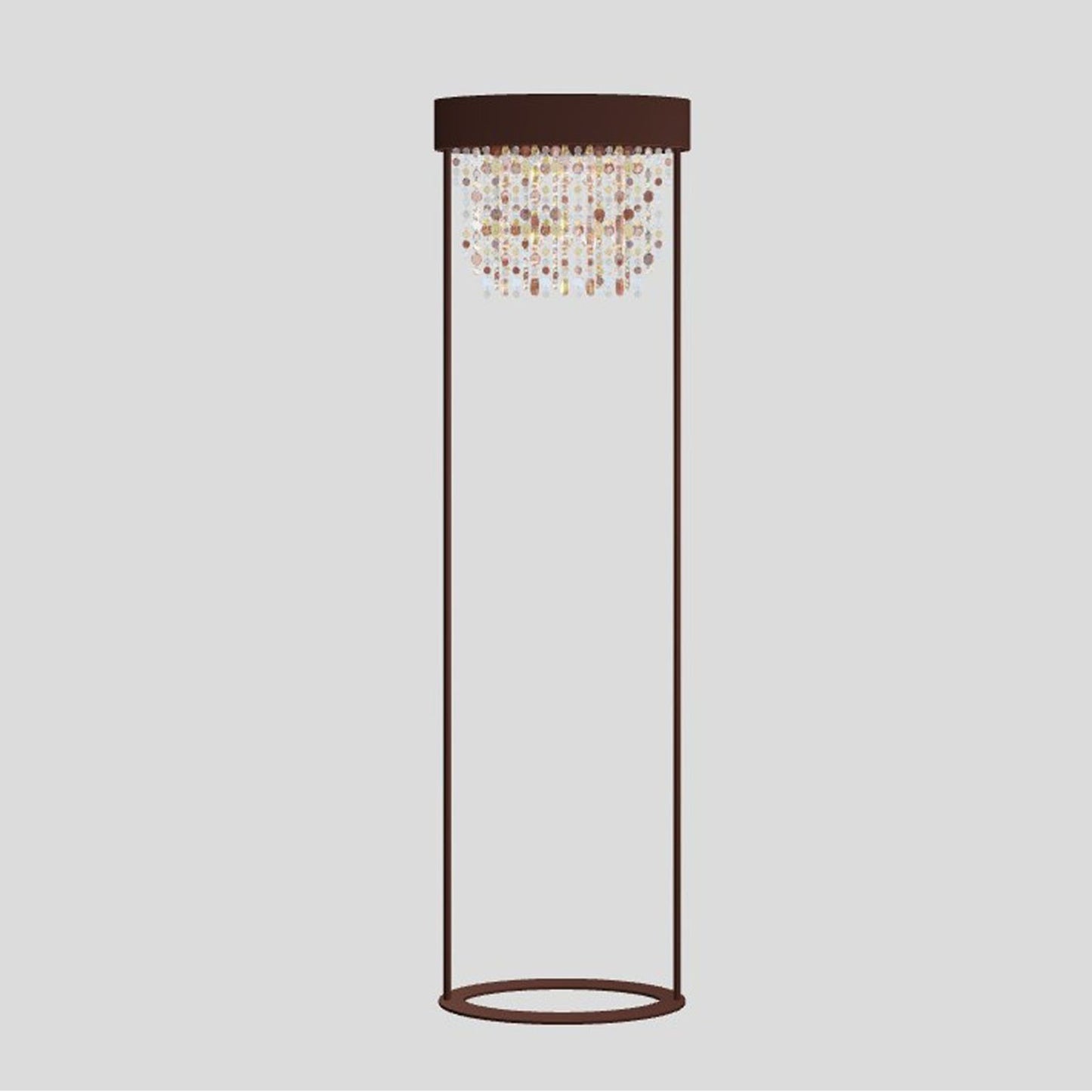 Ola STL2 E27 Floor Lamp with Colored Glass