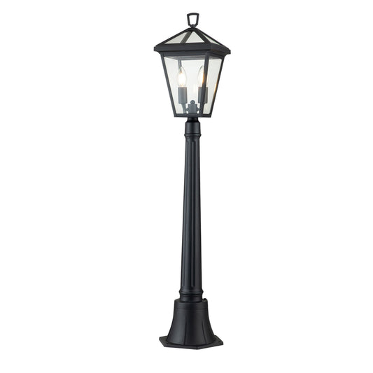 Alford Place 2-Light Pillar Lantern in Museum Black