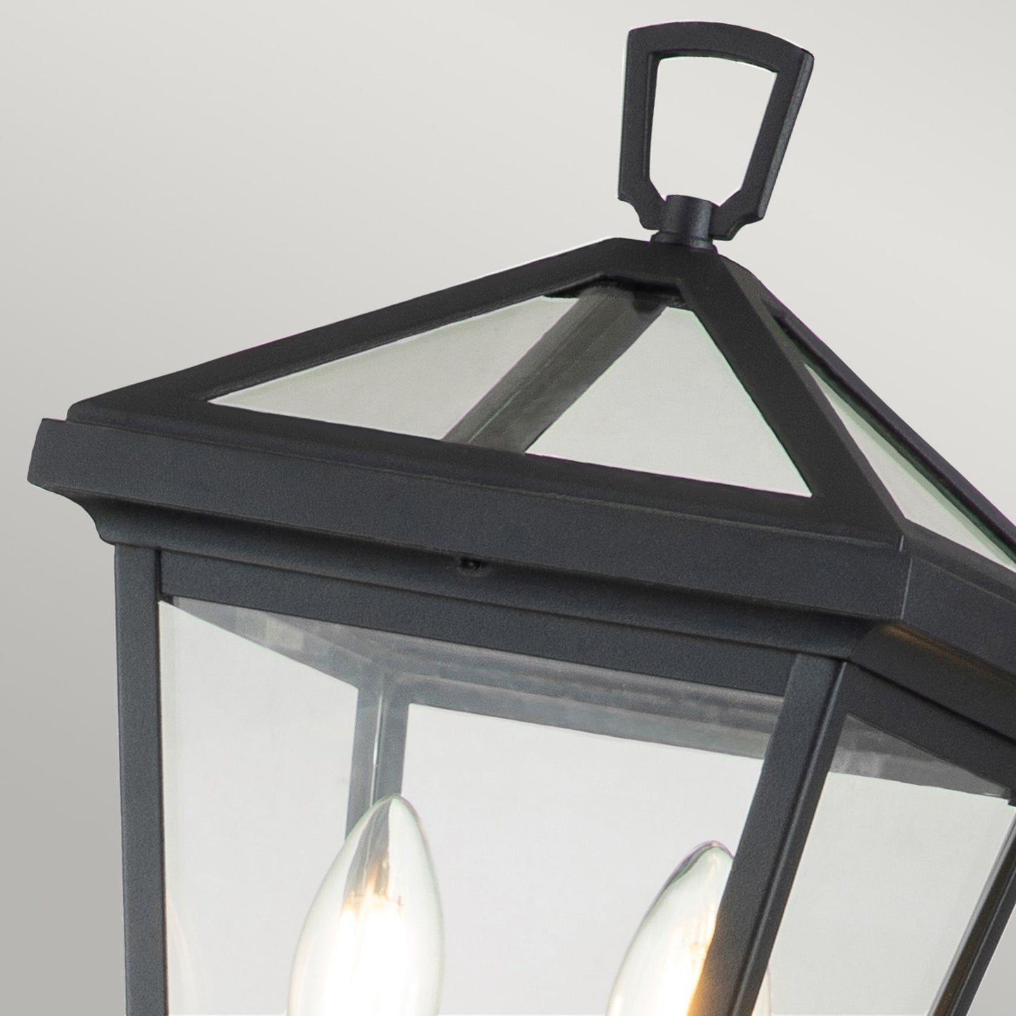 Alford Place 2-Light Pillar Lantern in Museum Black