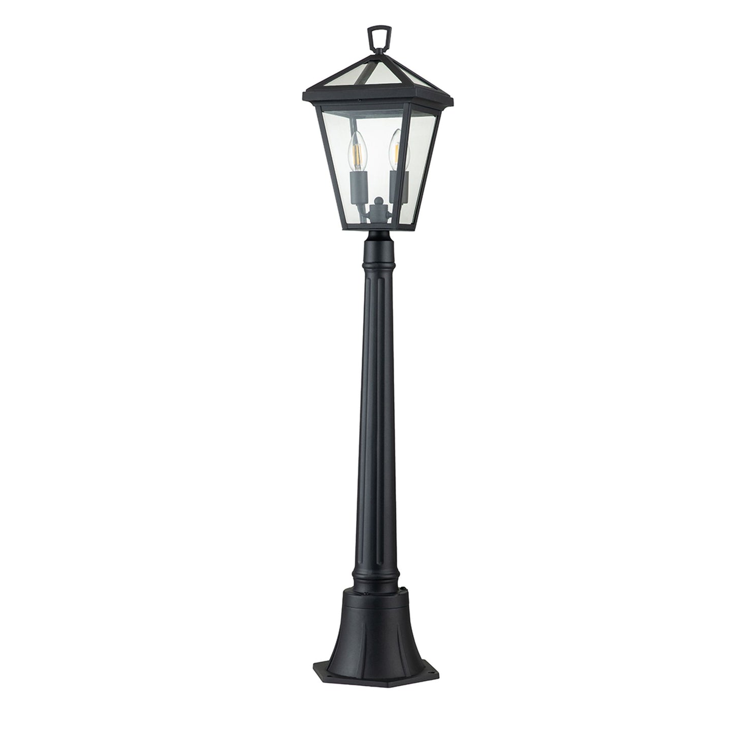 Alford Place 2-Light Pillar Lantern in Museum Black