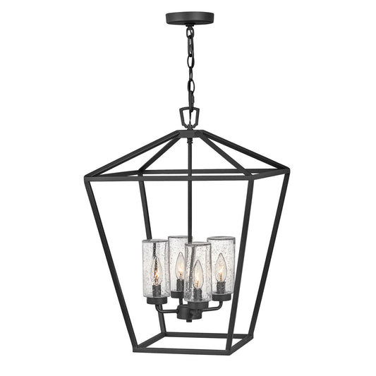 Alford Place 4-Light Outdoor Pendant in Museum Black