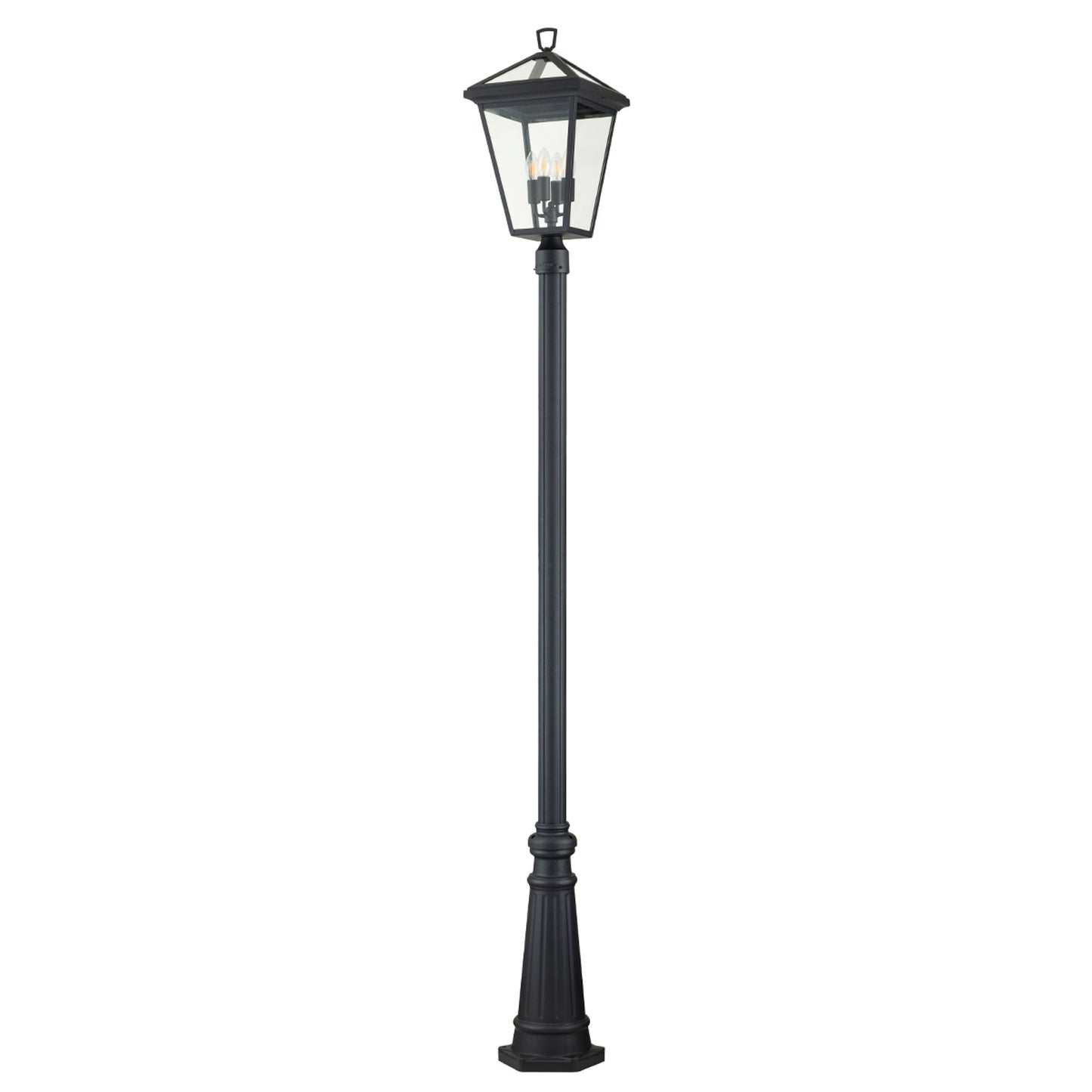 Alford Place 4-Light Lamp Post in Museum Black