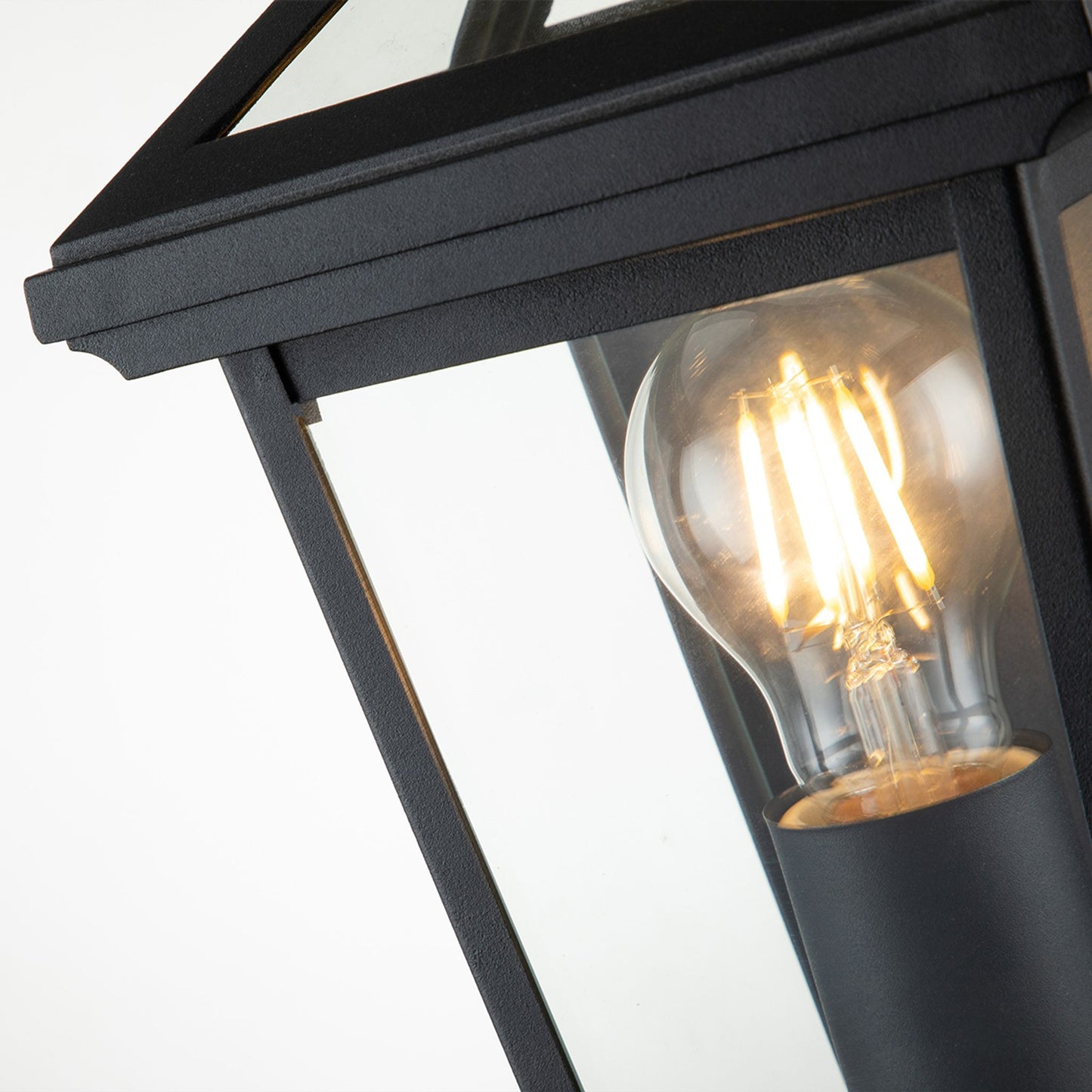 Alford Place 1-Light Half Lantern in Museum Black