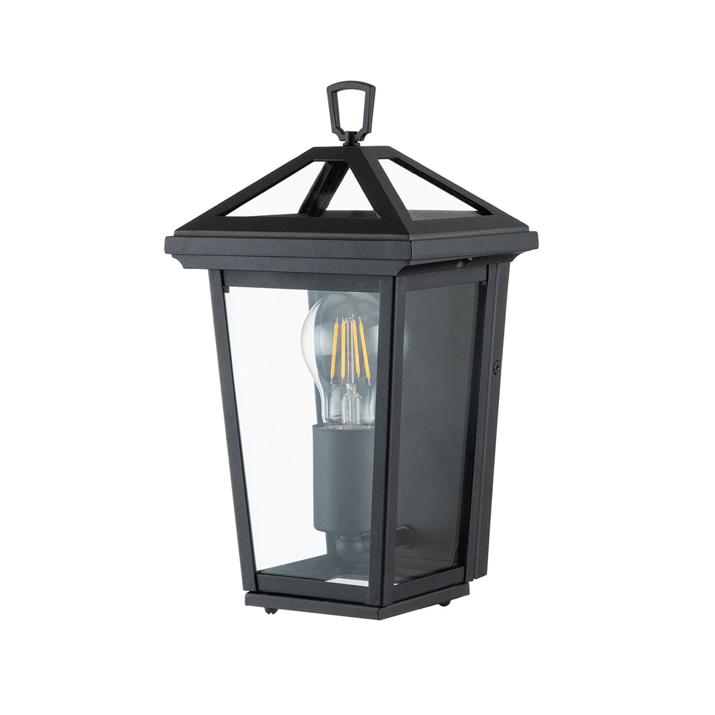 Alford Place 1-Light Half Lantern in Museum Black