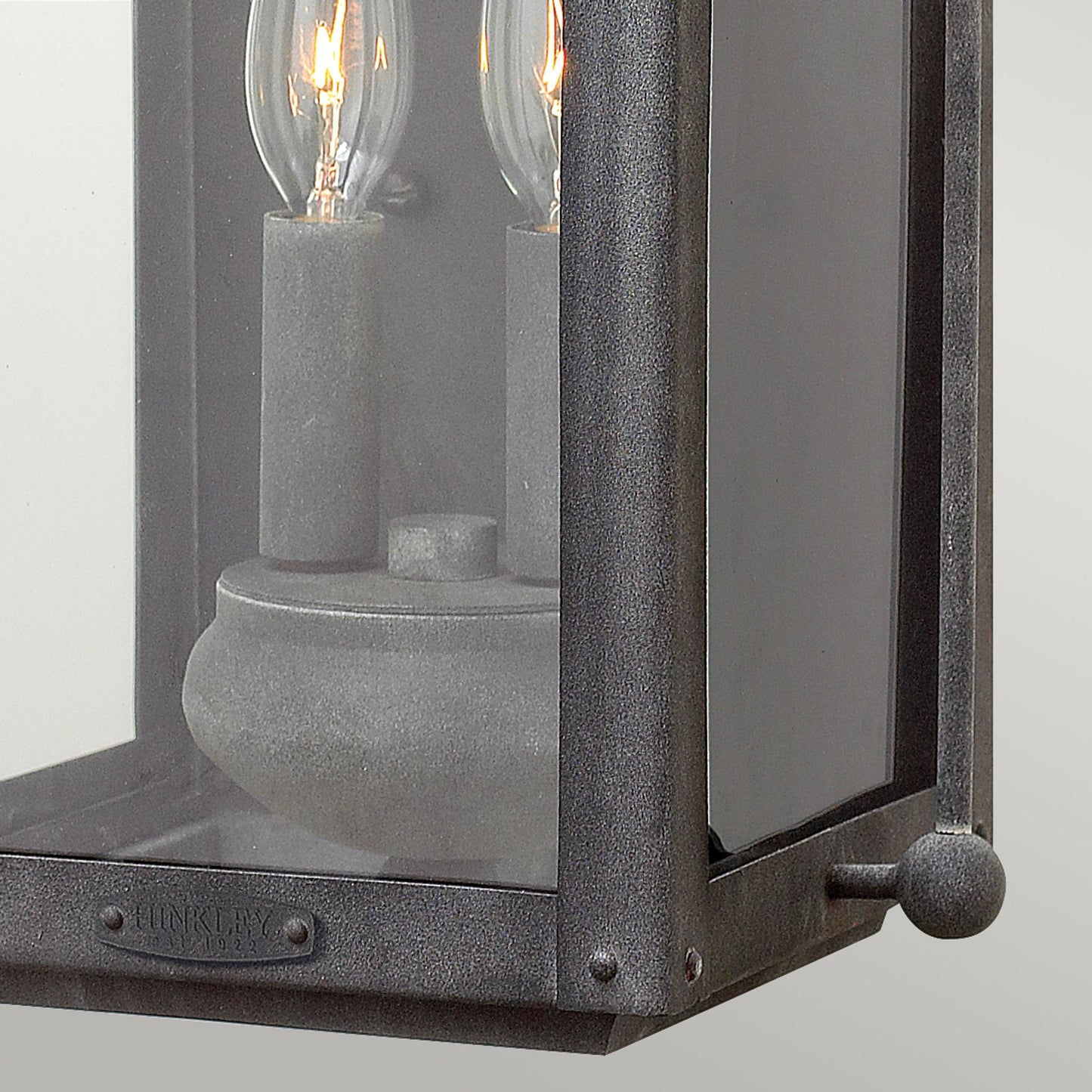 Anchorage 2-Light Wall Lantern in Aged Zinc