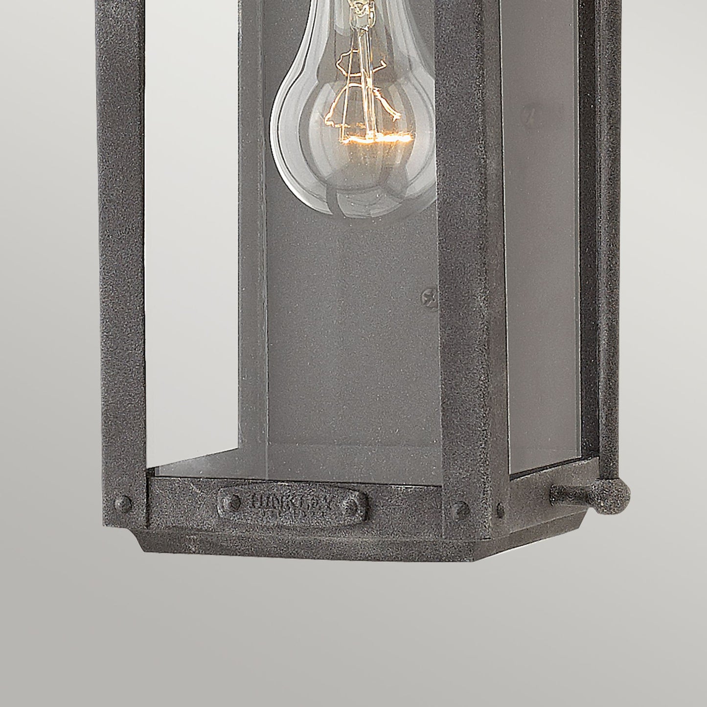 Anchorage 1-Light Wall Lantern in Aged Zinc