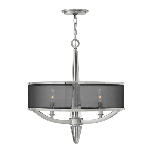 Ascher 3-Light Pendant in Polished Nickel