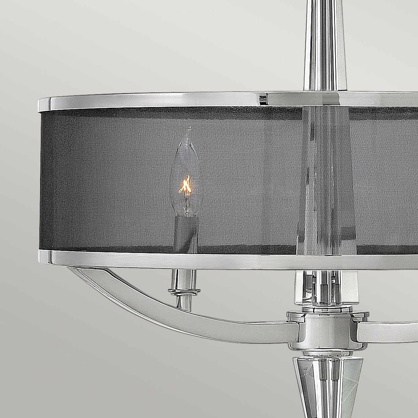 Ascher 3-Light Pendant in Polished Nickel