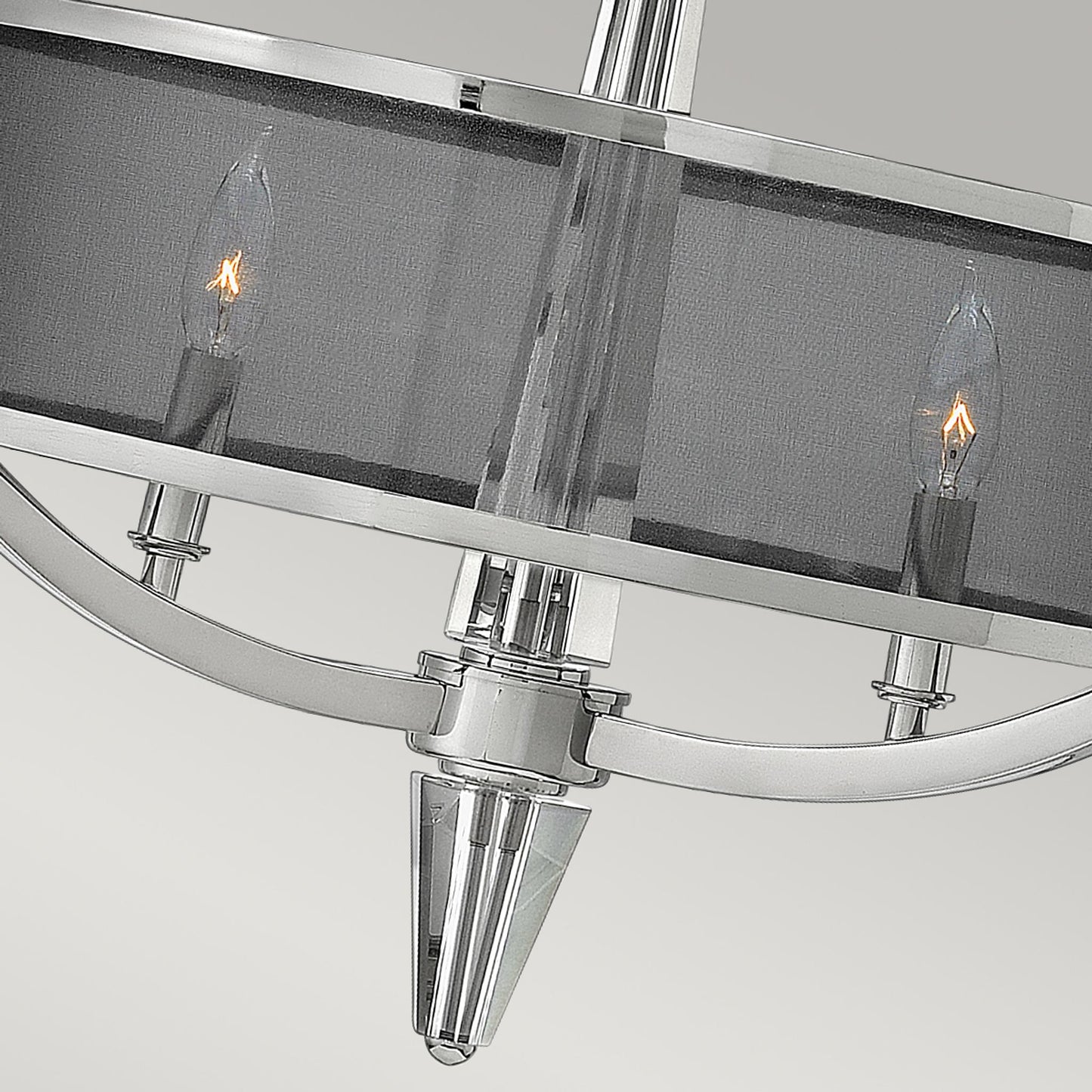 Ascher 3-Light Pendant in Polished Nickel