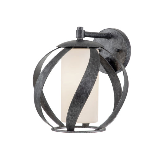 Blacksmith 1-Light Wall Light in Old Black