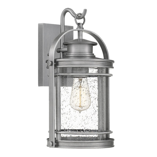 Booker 1-Light Wall Lantern in Industrial Aluminium