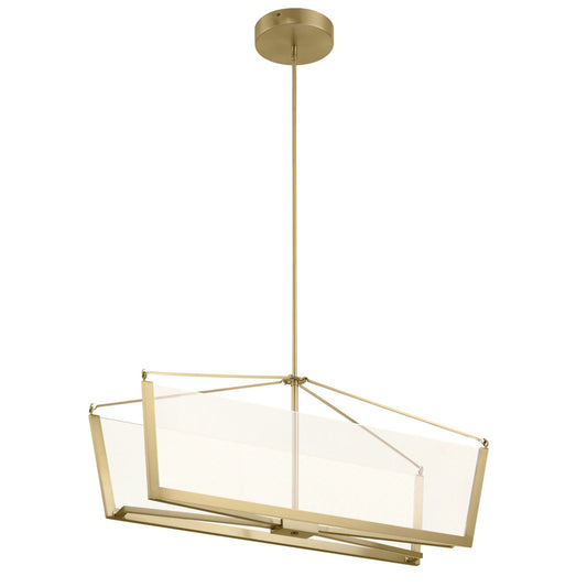 Calters LED Isle Pendant in Champagne Gold