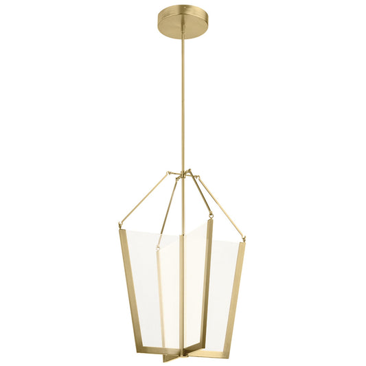 Calters LED Pendant in Champagne Gold