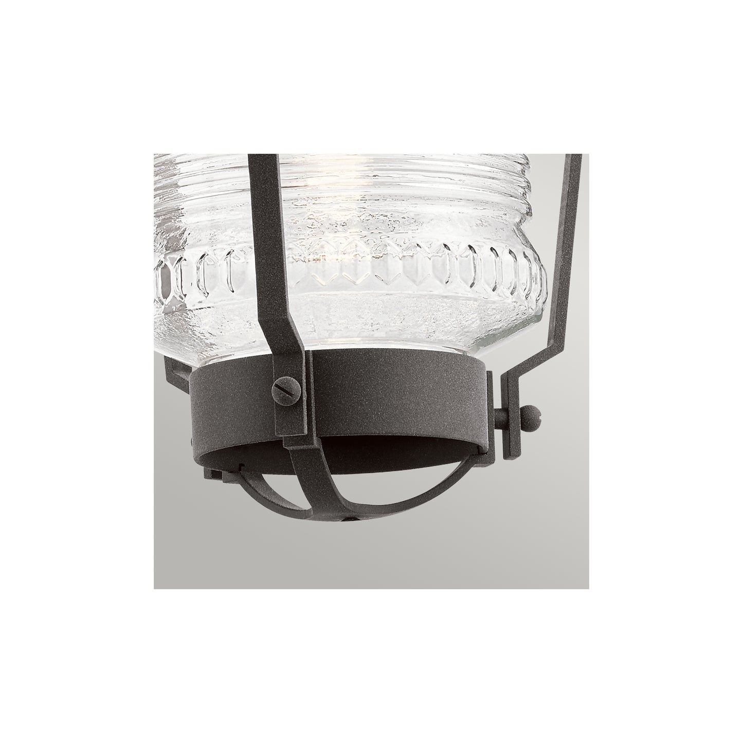 Chance Harbor 1-Light Chain Lantern in Weathered Zinc