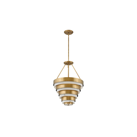 Echelon 4-Light Pendant in Heritage Brass