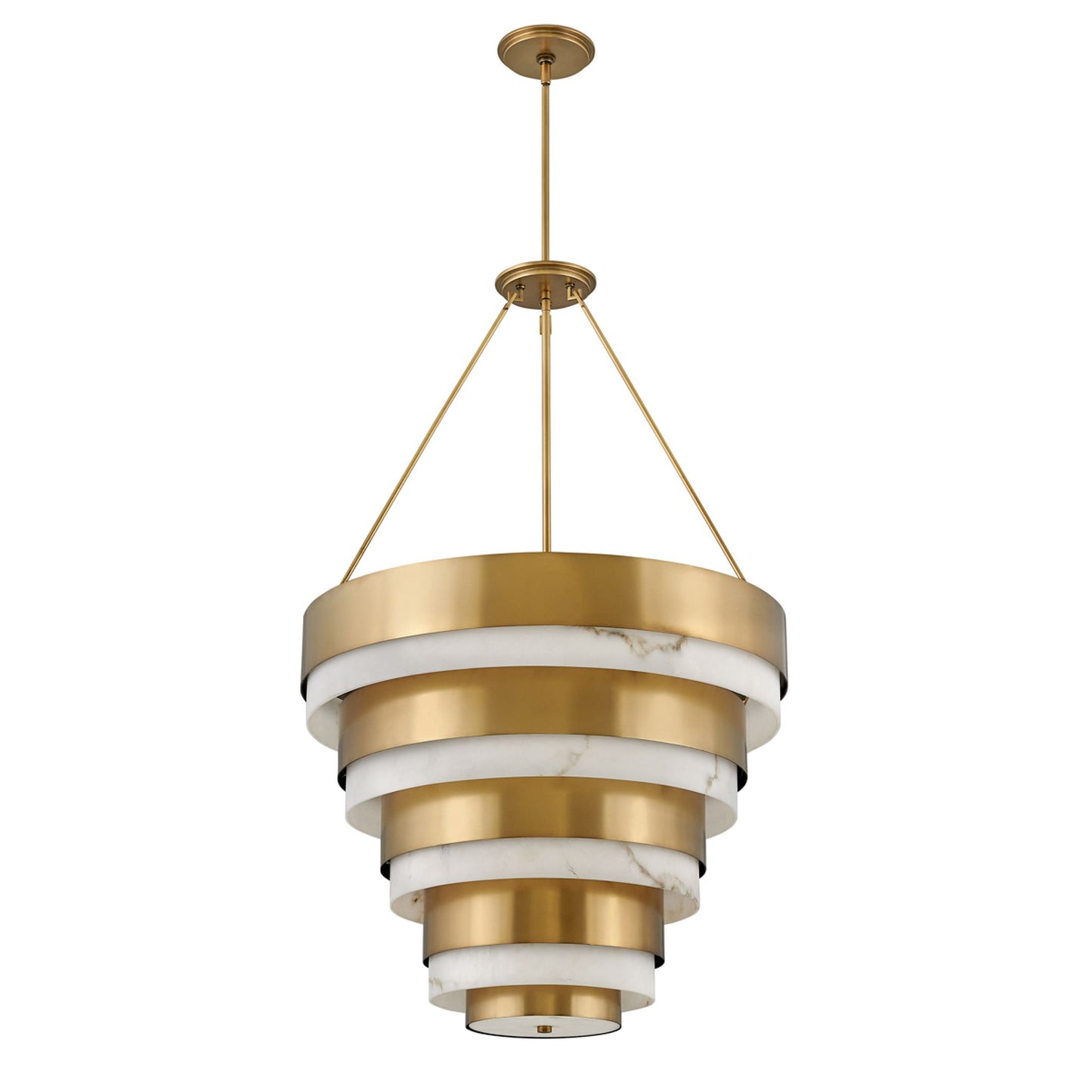 Echelon 8-Light Pendant in Heritage Brass