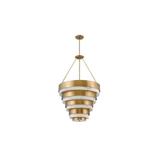 Echelon 8-Light Pendant in Heritage Brass