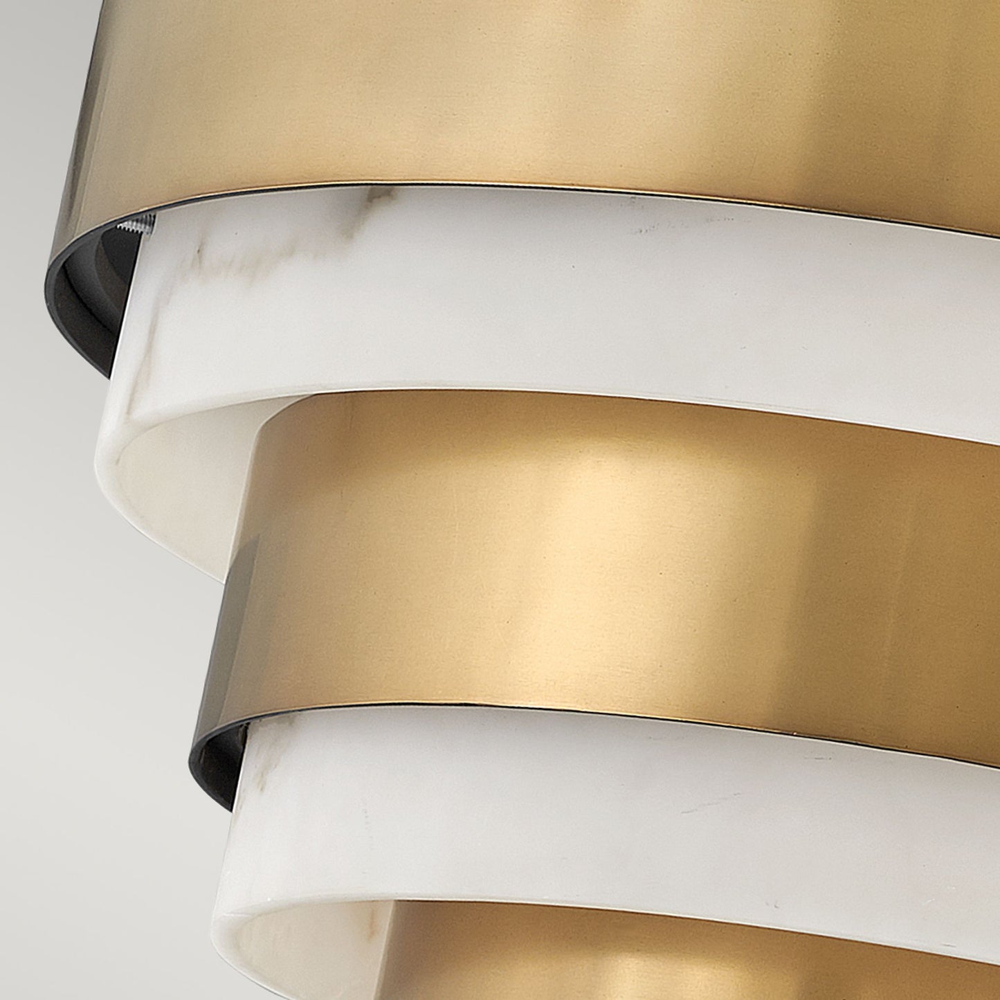 Echelon 3-Light Semi-flush Mount in Heritage Brass