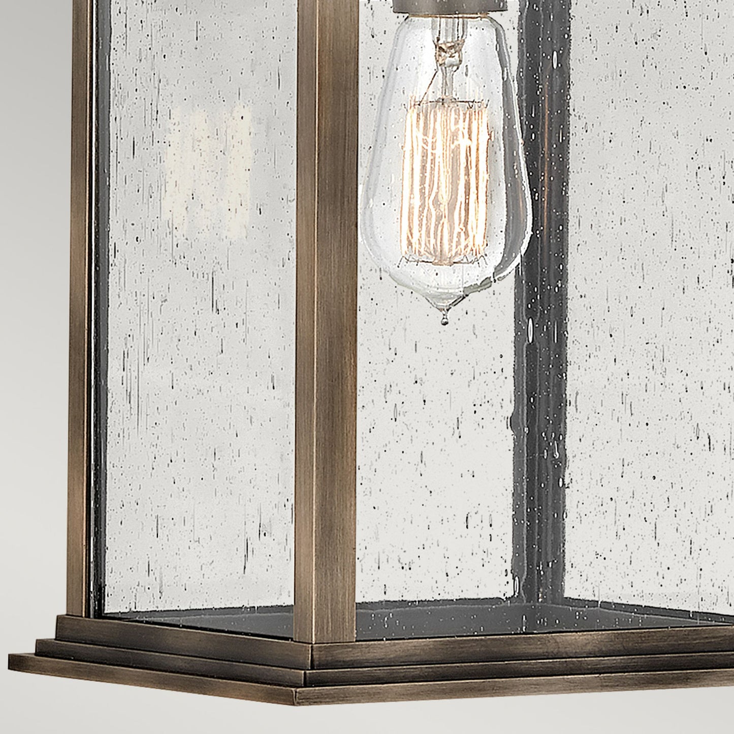 Grant 1-Light Wall Lantern in Burnished Bronze