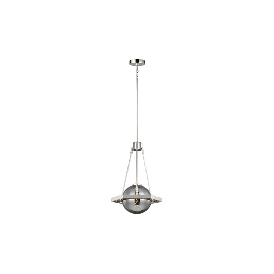 Harper 1-Light Pendant in Polished Nickel