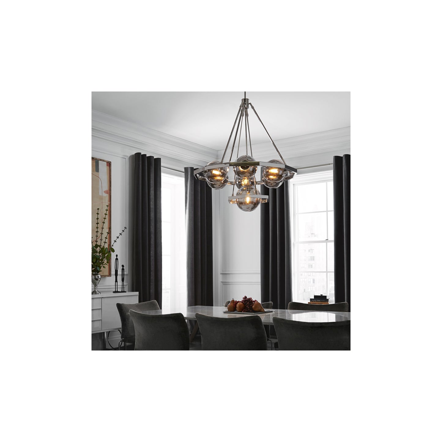 Harper 7-Light Pendant in Polished Nickel